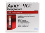 Тест-полоски, Accu-Chek (Акку-чек) 100 шт перформа пенал