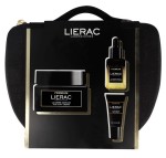 Набор, Lierac (Лиерак) 50 мл + 13 мл + 5 мл Премиум в косметичке крем бархатистый + сыворотка абсолют + крем для контура глаз